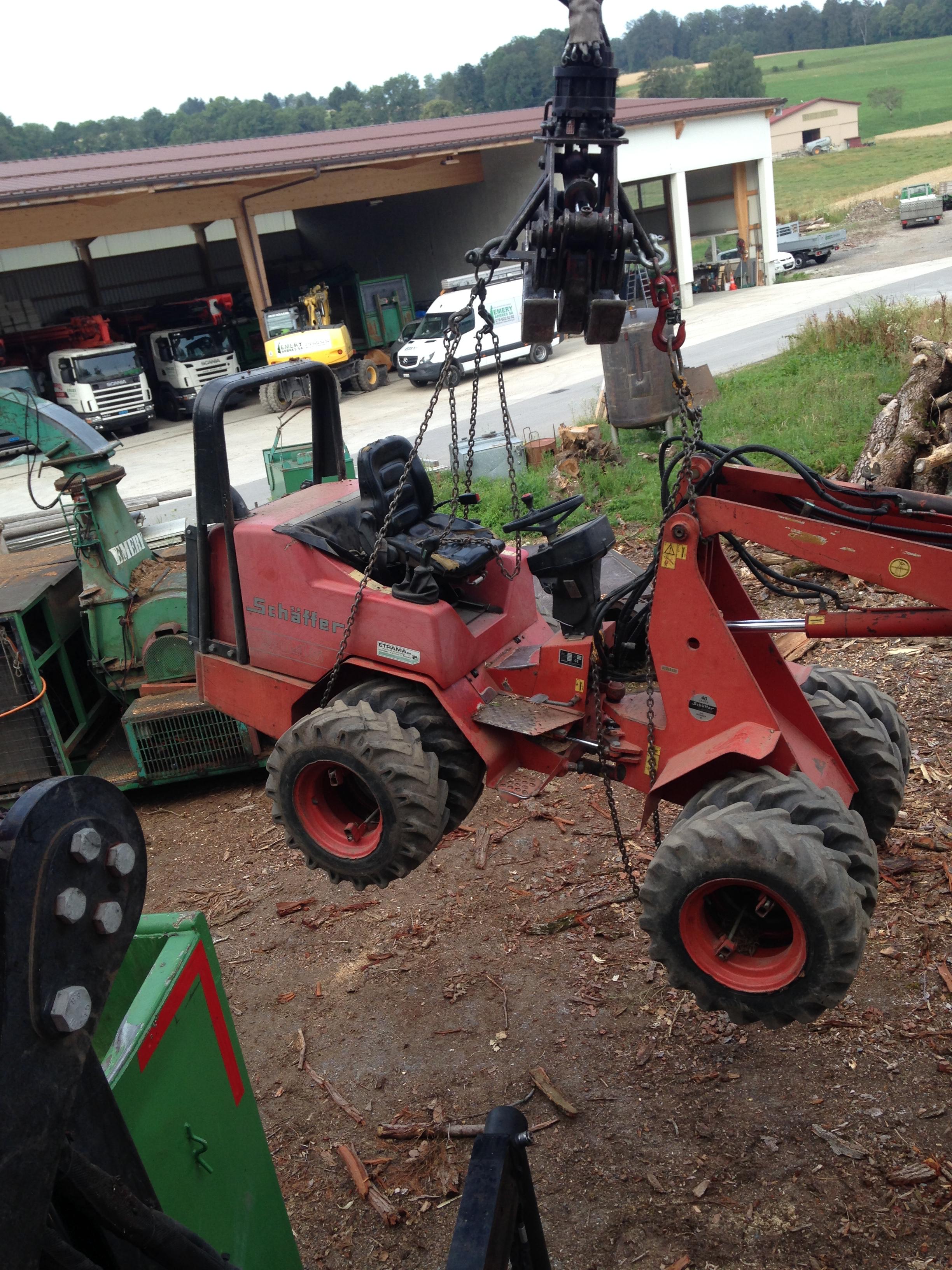 Levage de bois en hauteur dans le Jura — SAS POLYVIER